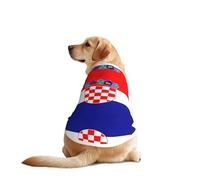Republic of Croatia Flag Dog Shirt Vest Lightweight Stretchy Dog T-Shirts, for Medium, and Large Breeds, for Walking, Outdoor Activities