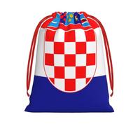 Republic of Croatia flag Drawstring Gift Bag,Xmas Wedding Birthday Party FavorsL