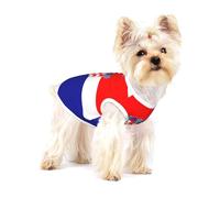 Republic of Croatia flag Full Print Cotton Pet Vest M Dog Cat Clothes Soft Elastic Breathable Pullover Pet