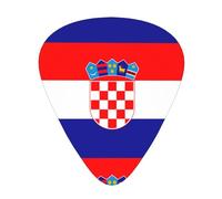 Republic Of Croatia Flag Guitar Plectrums 12 Pieces For Ukulele Bass Instrument Accessories