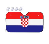 Republic of Croatia Flag It is a car Windshield Sun Visor, which Does not take up Too Much Space and Protects The Environment Inside The car.