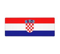 Republic of Croatia Flag Mouse Pad 11.8x31.5 in. Non-Slip Base for RGB Keyboard, Mouse and Laptop, Suitable for Gaming and Office.