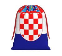 Republic of Croatia flag Print Drawstring Bag wrap, String Pouches, Premium Packaging Bags for Business & Events S