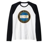 Republic of Honduras Distressed Vintage Seal Raglan Baseball Tee