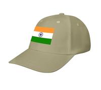 Republic of India Flag Baseball Cap,Adjustable Sportswear Hat for Men Women Adults,Holiday, Lifestyle Activities All Seasons Beige