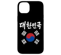 Republic of Korea Flag and Hangul Brush Writing Word Case for iPhone 14 Plus
