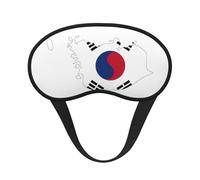 Republic of Korea Flag Map Print Adjustable Eye Cover for Sleeping, Comfortable, Pressure-Free and Breathable Sleeping Masks
