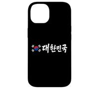 "Republic of Korea" Traditional Hangul Script and Flag Case for iPhone 14
