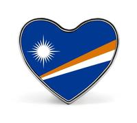 Republic Of Marshall Islands Flag Shirt Brooch - Buttons Modesty Pins, Cover Up Blouse Pins, Safety Invisible Buttons Fixed Brooche Badges For Bags, T Shirt, All Clothes Accessories Gift