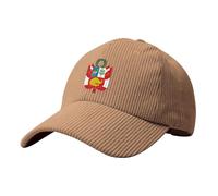 Republic of Peru Military Patch Corduroy Baseball Cap - Adjustable Unisex Sun Hat for Outdoor Sports & Driving Khaki