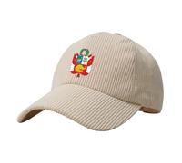 Republic of Peru Military Patch Corduroy Baseball Cap - Adjustable Unisex Sun Hat for Outdoor Sports & Driving Beige