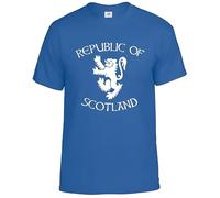 Republic of Scotland T-Shirt Men's Scottish Independence Gift Tee Top(Royal Blue,XL)