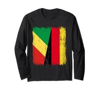 Republic of The Congo Germany Half Flag Congolese German Long Sleeve T-Shirt