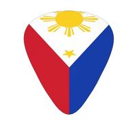 Republic Of The Philippines National Flag Guitar Picks Plectrums For Guitar Bass 12 Pack