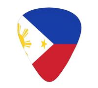 Republic Of The Philippines National Flag Guitar Picks Plectrums For Guitar Bass 12 Pack