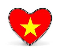 Republic Of Vietnam Flag Lapel Pin, Creative National Flag Square/Circle/Heart-Shaped Badge Brooch Pins, Patriotic National Style Souvenir Novelty Accessory For Unisex