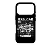 Republic P47 Thunderbolt USA Aircraft Sketch Father's Day Case for iPhone 17 Pro