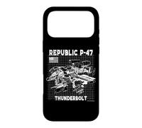 Republic P47 Thunderbolt USA Aircraft Sketch Father's Day Case for iPhone 17 Pro Max