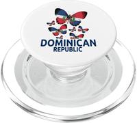 Republica Dominicana Butterfly For Women & Dominican Flag PopSockets PopGrip for MagSafe