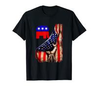 Republican Behind US Flag Republican Party Election T-Shirt