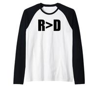 Republican Greater Than Democrat R>D Fun Republican Raglan Baseball Tee