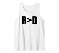 Republican Greater Than Democrat R>D Fun Republican Tank Top