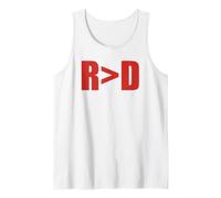Republican Greater Than Democrat R>D Fun Republican Tank Top