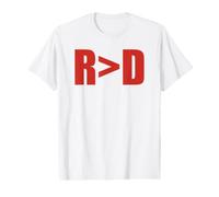 Republican Greater Than Democrat R>D Fun Republican Value Graphic T-Shirt