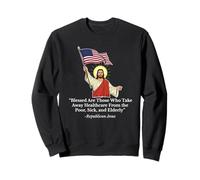 Republican Jesus Holding American Flag Protest Sweatshirt