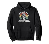 Republican Proud to Be Everything Liberals Hate USA Flag Pullover Hoodie