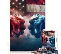 Republicans Vs Democrats 1000 Piece Jigsaw Puzzles for Teenagers Jigsaw Wise Think Toy Relax Time Clear Cut Festival Gift (50x75cm)