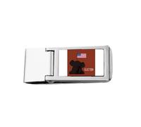 Republician Elephant Raise Flag Election Slim Money Clip Stainless Holder Pocket Wallet