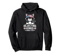 Repulsive Kings since 1776 Patriotic Black Cat from the USA Pullover Hoodie