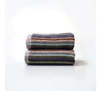 Repurposed Cotton Towels Pack of 2 - Striped, Lightweight Remnant Yarn Allure Bath Fashions Multi Bath Sheet