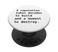 reputation, motivation, mindset, focus, discipline PopSockets Adhesive PopGrip