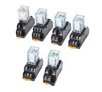 REPXITPQP MY2P HH52P MY2NJ Miniature Coil Generalelectromagnetic Intermediate Relay Switch WithSocket Base LED AC 110V 220V DC 12V 24V(AC110V)