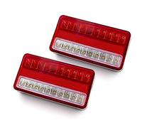 REPYL 2PCS 12V 24V Taillight Turn Signal Indicator 20 LEDs Tail Light Car Light Rear Reverse Brake Stop Lamp Trailer Truck Caravan