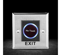 Request to Exit Button for Door Access Control, Infrared Sensor Switch Contactless No Touch Door Exit Button with Backlight for Access Control