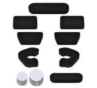 REQUIFIX 8Pcs Universal Helmet Padding Kit, 0.79" Thickened Replacement Pad | With 20 Hook & Loop, Self-Adhesive, Thick Soft EVA Foam Pad, for Baseball & Softball Batting Catcher Helmet, Youth Players