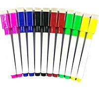 REQUISITE NEEDS 12 Shaped Magnetic Colour set white board markers pen dry wipe markers easy wipe