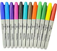 REQUISITE NEEDS 12 x Smudge Resistant Fine Point Colour Permanent Marker
