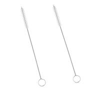 REQUISITE NEEDS 2 x Small Bottle Brush/Straw Cleaning Brush, Wire/Nylon,