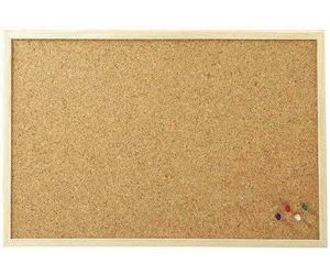 REQUISITE NEEDS 30 x 40 Wooden Frame Cork Notice Message Board