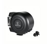 REQUISITE NEEDS 30M Wall Mounted Twin Cable Retractable Washing Line, Black, Heavy-Duty Plastic & Polyvinyl, 2x15m Length, Indoor Outdoor Laundry Drying Line - Black