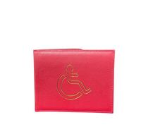 Requisite Needs Disabled Blue Badge and Timer Holder Wallet Protector Disability Parking Permit Holder (Red)