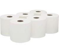 REQUISITE NEEDS Embossed 2 Ply White Rolls - White Paper Towel Tissue (Pack of 6)