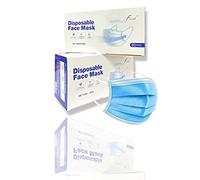 REQUISITE NEEDS FACE MASK - 3PLY - DISPOSABLE Nose & Mouth Cover with 3-Layer Material, Elastic Ear Loops & Comfortable Universal Design for Adults & Kids (Pack Of 100, Blue)