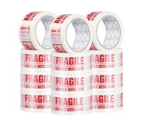 REQUISITE NEEDS Heavy Duty Packaging Tape 48mm x 66m - Strong Adhesive Parcel Tape for Packing, Shipping & Moving - Industrial Grade - Pack of 12