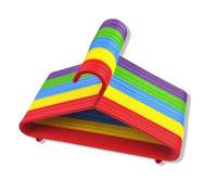 REQUISITE NEEDS Kids Clothes Hangers (Pack of 20)- Non Slip Hangers- For Toddler, Child, Ideal For Laundry And Nursery Everyday Standard Use -Sized For Baby, Toddler And Children-Multi Colour Hangers