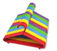 REQUISITE NEEDS Kids Clothes Hangers (Pack of 40)- Non Slip Hangers- For Toddler, Child, Ideal For Laundry And Nursery Everyday Standard Use -Sized For Baby, Toddler And Children-Multi Colour Hangers